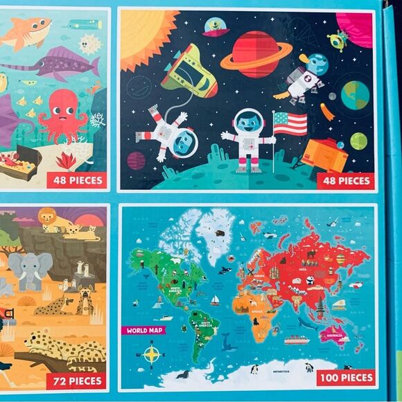 NWT Chuckle & Roar Kids 4 Pack Puzzle Set - Picture 3 of 7